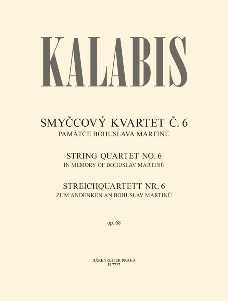 Streichquartett no. 6 op. 68